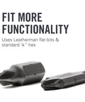 21 Double Ended Screwdriver Bits Bit Kit For Multi Tools Ready For Any Job with Leatherman flat bits and standard hex