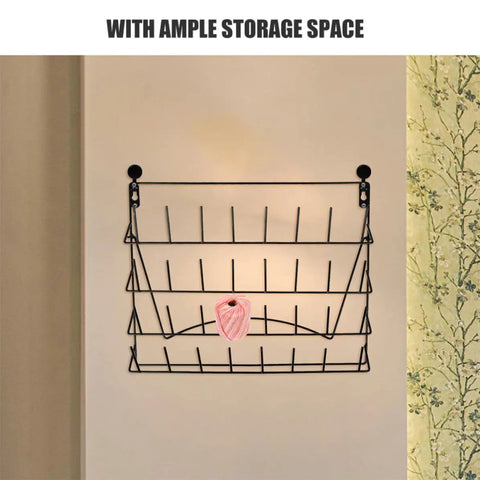 Kick Your Countertop Chaos Out The Door With These Straight Sturdy Metal Wall Racks Featuring Hella Spacious Bottle Display Shelves For Kitchen Bathroom Decor And Space Saving Storage, featuring matte black wall-mounted design.