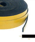 Heavy Duty Neoprene Foam Seal Tape 3 Pack 1/2 Inch Wide By 1/8 Inch Thick 59 Feet Total showing black foam tape rolls.
