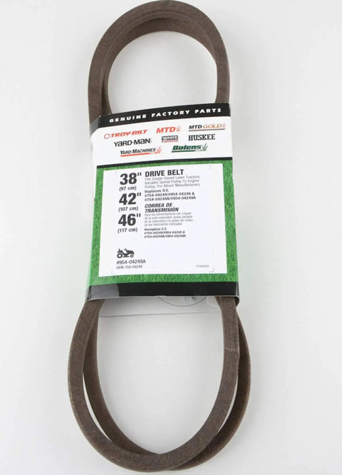 Drive Belts For 38, 42 And 46 Inch Lawn Tractors Easy Plug And Play Fit Compatible With Troy Bilt MTD Yard Machines White Outdoor Yard Man