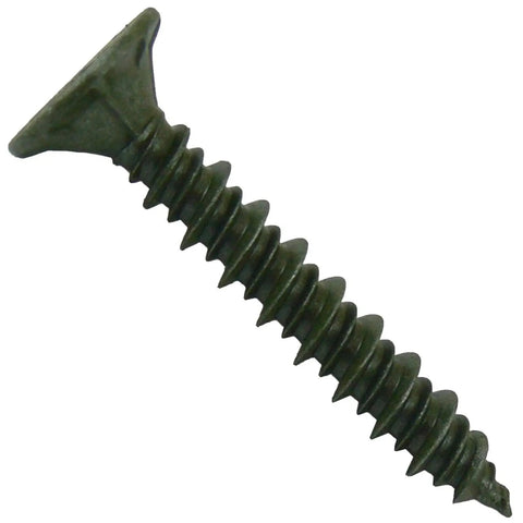 10X1-1/4 Cement Board Screw with sharp Torx T-25 head, ceramic coated for easy mounting on concrete backer panels.