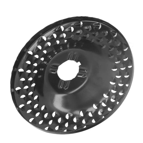 Rock Solid Spike Grinding Disc Multi Hole Shaping Wheel For Angle Grinder, 65Mn steel, designed for rapid wood carving and rough surfacing.