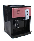 Hot And Cold Water Dispenser With One Button Start No Fuss Top Loaded Bottled Water Cooler For Home Office Free Standing Power Indicator Light Easy Fill And Flexible Capacities 3.5L 5L 10L 18.9L, black and red unit.