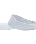 Cool White Sun Visor For Machinists With Vise Gauge Square Tool Design Perfect Gift For Adult CNC Guys Who Love Gear And Sports Fashion One Size Fits All in profile view.