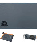 Ultralight Tent Footprint Ground Sheet With PU3000mm Waterproof Coating, Ripstop 190T Tarp displayed flat and packed
