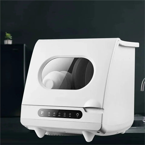 Beat The Dirty Dish Rut With This Slick Portable Dishwasher, Smart Mini Countertop Automatic Model In Stainless Steel, Quick Setup Saves Counter Space.