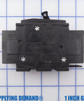 Back view of 230 Volt 60 Amp Two Pole Circuit Breaker QOU260 Din Rail Mounted on measurement grid
