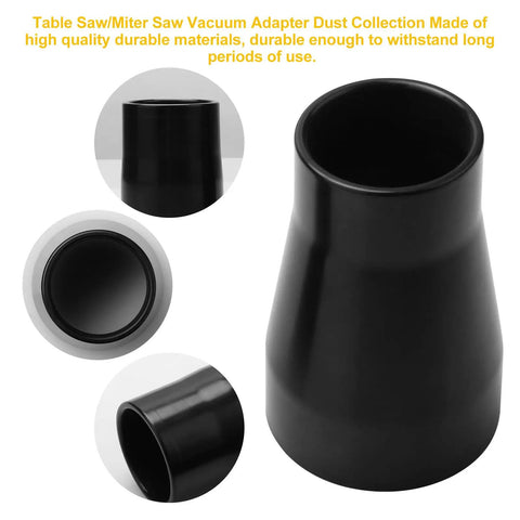 Table Saw Vacuum Adapter 2.5 Inch Outlet To 1.875 Inch Shop Vac Hose For Dust Collection Fits Dewalt DWE7491RS DWE7491