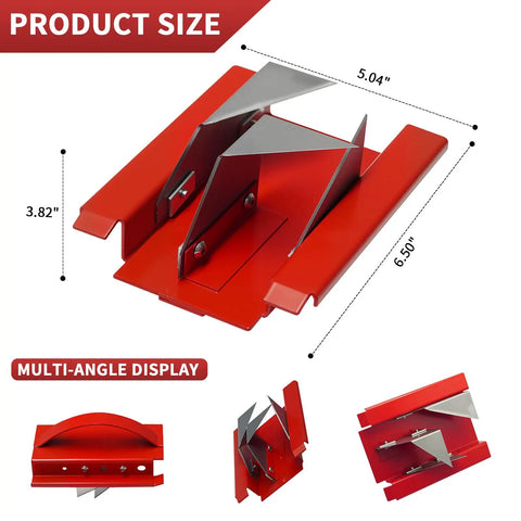 1.5 Inch Duct Board Cut Off Tool For Straight And End Cuts In Ductwork Rugged Pro Grade HVAC Hand Tool with dimensions shown