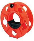 Heavy Duty Cord Reel With 150 Foot Capacity And Dual Orange Storage Reels, Durable Impact Resistant Plastic, Spool Only