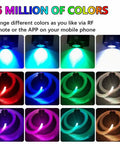 Color variations with Dope 16W RGBW Fiber Optic Star Ceiling Light Kit With 335 Fibers 0.03 Inch Strands 9.8ft (3m) Run App.