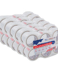 Heavy Duty Clear Packing Tape 36 Roll Bulk Haul Sixty Yards Each Two Mil Thick One Eight Eight Inch Width, 6 roll packaging.