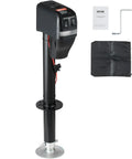 Electric Trailer Jack With 4000 Lbs Capacity And 9.84 To 33.85 Inch Adjustable Lift Waterproof Cover shown with accessories