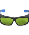 Adjustable Laser Hair Removal Safety Goggles Pro Grade For Diode Alexandrite And Nd YAG Wavelengths 755 800 And 1064 Nm Multi Wavelength Medical Eyewear Fit Over Glasses For Doctors And Laser Techs Curved Comfort Frame.