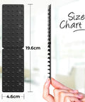 Size chart of Non Slip Mat And Rug Grippers 4 Pack Black Stop Mats From Slipping Or Sliding With Double Grip Design And 100 Plus Spikes