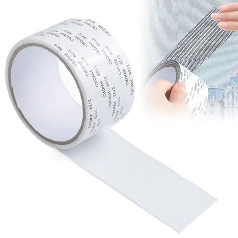 Self Adhesive Screen Repair Tape Mosquito Proof Patch For Window And Door Screens Heavy Duty Gray Repair Mesh For Holes And Tears Easy DIY Fix For Home