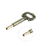 Runseaway antique-brass lamp turn knob with ornate circular handle and 1/2-inch extension