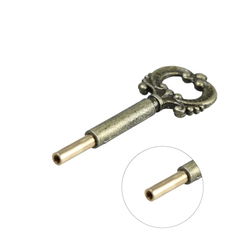 Runseaway antique-brass lamp turn knob with ornate circular handle and 1/2-inch extension