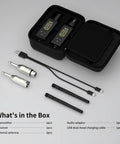 Wireless XLR Transmitter Receiver With Built-In 48V Phantom Power, Ultra Long 470FT Range For Studio Condenser Mics No extra Boxes Needed, included accessories.