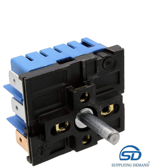 Drop In Infinite Control Switch Replacement For Electric Range Cooktop W10857622 W10437092 Model Specific 240V 15A front view