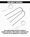 4 Piece Car Radio Removal Tool Kit With Stainless Steel U Shaped Release Keys for Quick Stereo Disassembly