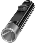 Tubing deburring tool for 3/16–1/2 in lines; metal body with knurled adjustment knob, front view