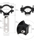Ride Ready Two Piece Adjustable Light Bar Mounting Brackets dimensions and design details