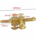 Heavy Duty Slide Bolt Gate Latch For Wood Doors Rock Solid Sliding Bar Bolts Pro Grade Steel Barrel Lock displayed with dimensions.