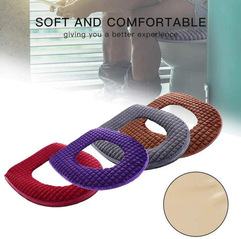 Soft Toilet Seat Cushion Cover Pad For Bathroom, Washable And Durable, Waterproof PU Backing, Fits Most Toilet Lids, Comfy Gray