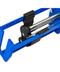 Close-up of the Dual Cartridge Applicator Gun For 200mL 1to1 And 2to1 Cartridges with sturdy metal rods and blue handle
