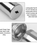 Close-up of Lightweight 80cc Manual Grease Gun Handheld High Pressure Filler features, focusing on alloy locking-plate and smooth thread.