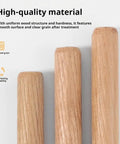 Five Size Hardwood Wood Dowels Set M5 M6 M8 M10 M12 Beveled Ends Fluted Pins For Woodworking Crafts And Furniture DIY Projects 100 Pcs M6x40 showing beveled ends and smooth grain