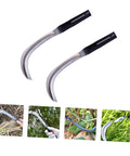High Carbon Manganese Steel Scythe Mowing Knife With Long Handle Garden Tool Rustproof Harvesting Knife Reaping Hook for yard