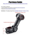 Adjustable Bike Stem 60 Degree 31.8mm Handlebar Fit For MTB And Road Bikes 28.6mm Steerer One Eighth Inch Standard 130mm Length