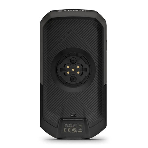 Rear view of Edge 1050 Premium All In One Cycling Computer Gift Box Bundle with mount interface.