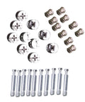 24 Sets Furniture Connector Cam Bolts With Nuts For Cabinets And Furniture Joints Heavy Duty Aluminum Alloy And Iron Construction