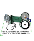 Badass Gem Faceting Machine With 250W Muscle Motor And Blazing 2800 RPM Speed Double Disc Polisher top view with motor and discs