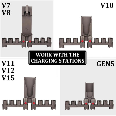 Attachment Mount Holders For Gen 5 Dyson Vacuum Series V15 V12 V11 V10 V8 V7 docking station storage rack tool clips