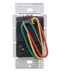 Back view of Fan Control And Light Dimmer For Dimmable LEDs Incandescent And Halogen Bulbs Single Pole White For Ceiling Fans