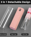 3 In 1 Screen Mist Cleaner Kit With Built In Spray And Microfiber Cloth, detachable spray, fiber, dust cases