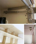4 Piece Gas Strut Cabinet Door Lift Support Kit With Pneumatic Rods And Hydraulic Spring Hinges in kitchen cabinets