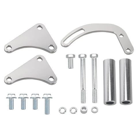 Power Steering Pump Bracket Kit For Chevy Big Block V8 Engines 396 402 409 427 454 502 With Long Water Pump 36P1435 Style Aluminum