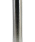 Built Tough Heavy Duty Steel Safety Bollard With Bright Chrome Plating, smooth chrome finish, ground mount design for parking lots.