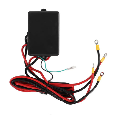 Rock Solid 2500 Lb Electric Power Tow Winch With Remote Control For ATVs And UTVs Silent Motor DC 12V heavy duty control box.