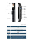 Solid Choice Face Recognition Smart Lock And Biometric Deadbolt For Home Security Featuring Zero Hassle Keyless Entry with HD display