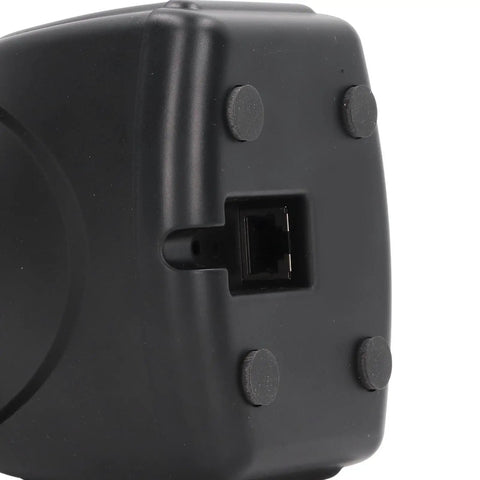 Base of Desktop USB Barcode Scanner With Omnidirectional Reader And Auto Sensing for Fast Checkout with USB port visible.