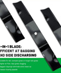 Replacement Mower Blades 52 Inch For Ariens Ikon XD Onyx Envy Apex Edge XL 52 Ikon X 52 Ikon XL 52 And Gravely ZT HD ZTX XL 52 Inch Zero Turn Mowers 04771200 Compatible