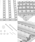 Foldable Gravity Conveyor 79 Inches Wide With Four Row Wheels Light Duty Unpowered Roller Table For Warehouse Unloading and logistics shipment, close-up of rollers and components.