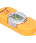 Vistreck Magnetic Stud Finder with Level Gauge for Easy Metal Detection, compact orange tool with built-in level.