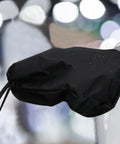 Rock Solid Heavy Duty Magnetic EV Charger Port Cover, black waterproof design, protecting plug from rain and dust.